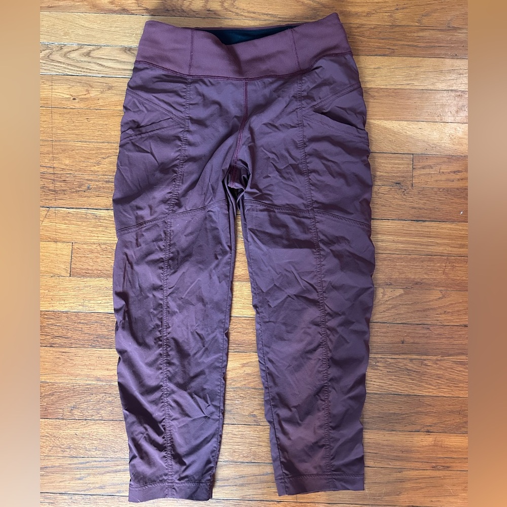 Prana Maroon Activewear Pants